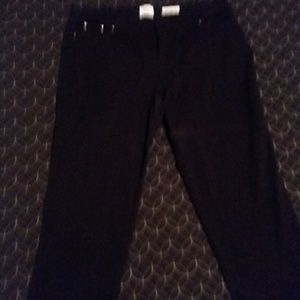 Black Twill Pants